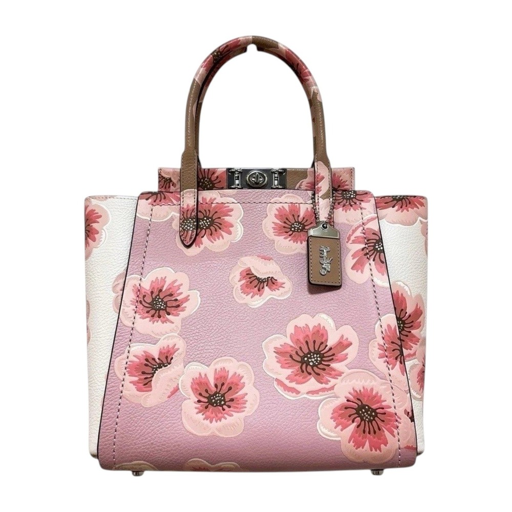Coach Troupe Tote Sakura Cherry Blossom Pink Leather Japan‎ Exclusive 93969